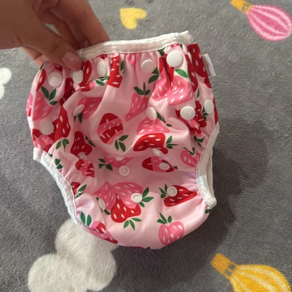 Colorful Star and Strawberry Patterned Kids Diaper Covers